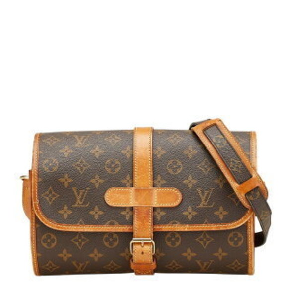 Louis Vuitton Handbags - Louis Vuitton Monogram Marne Shoulder Bag Brown Leather